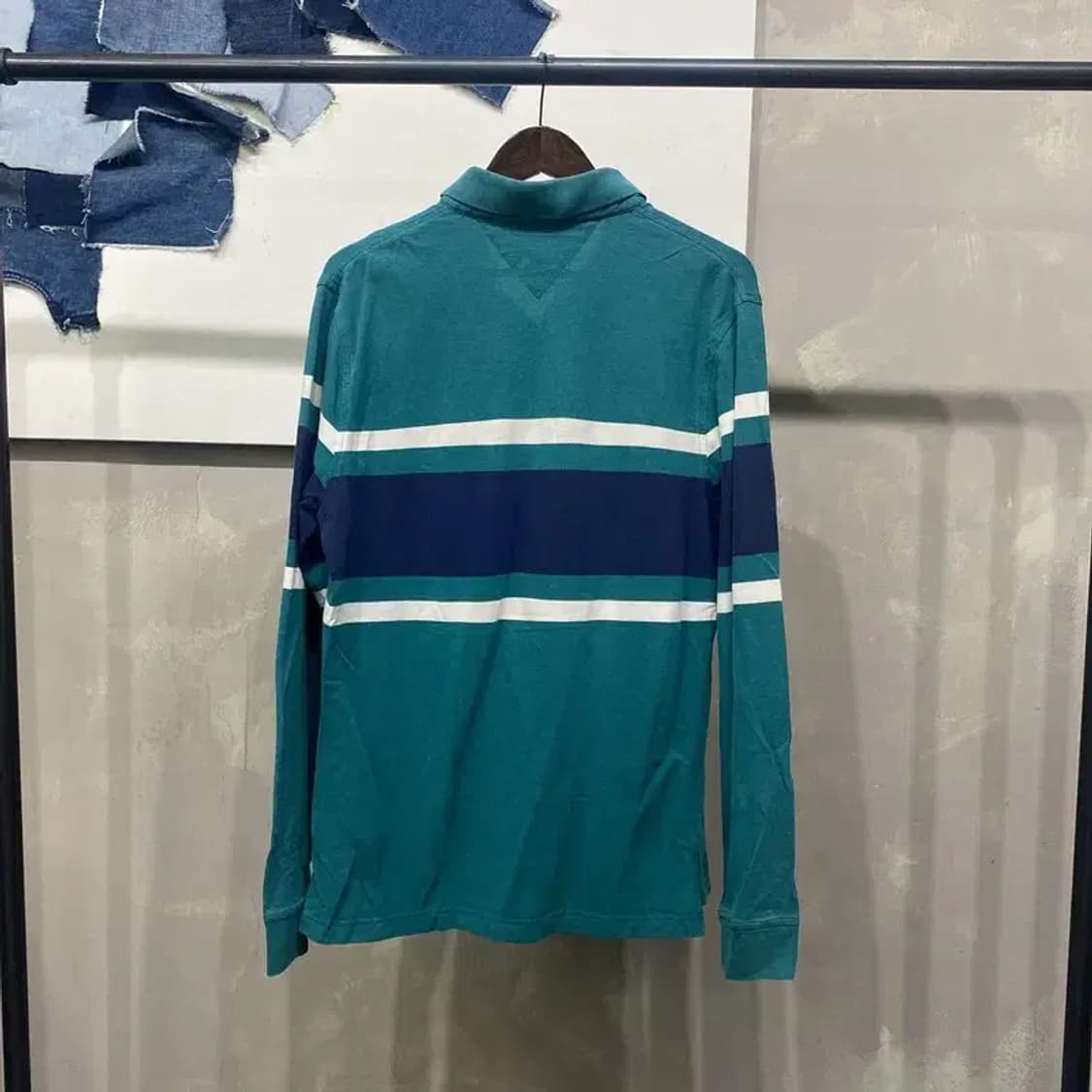 (105) 타미힐피거 캐주얼 스트라이프 긴팔 카라티 상품이미지4