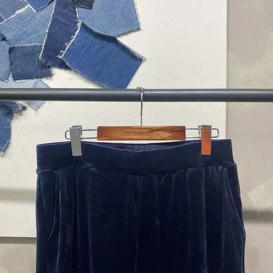 (28~30인치) 유니클로 여성 캐주얼 벨벳 밴딩 바지 팬츠 상품이미지2