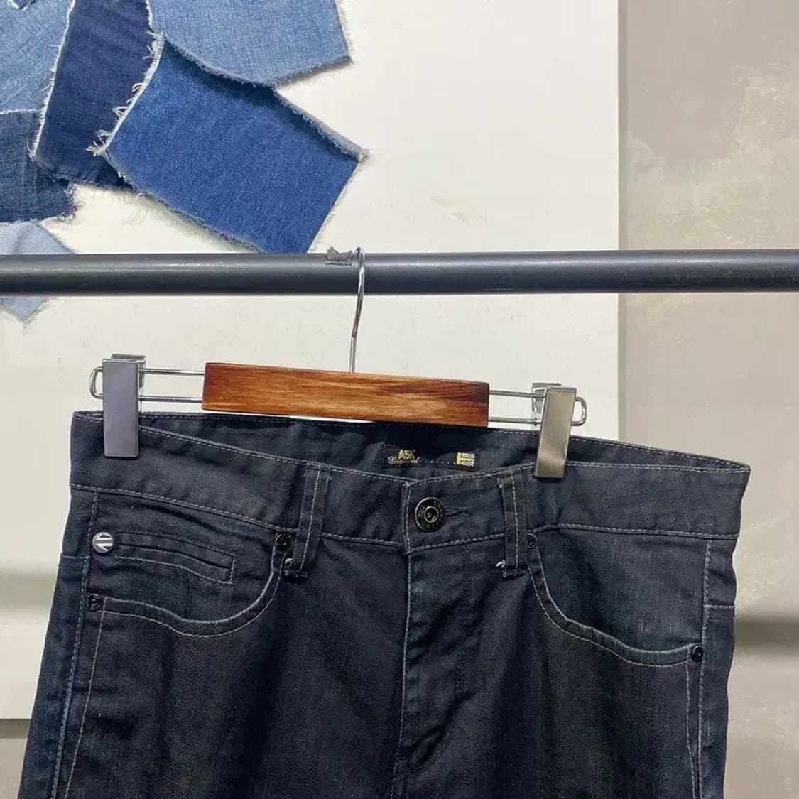 (32인치) 에스크 ASK 빈티지 신치백 진청바지 데님팬츠 상품이미지2