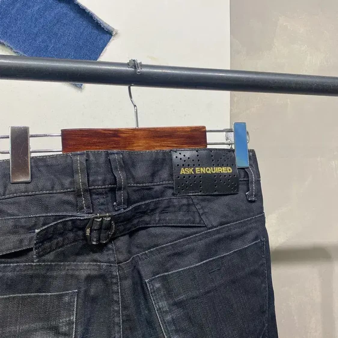 (32인치) 에스크 ASK 빈티지 신치백 진청바지 데님팬츠 상품이미지5