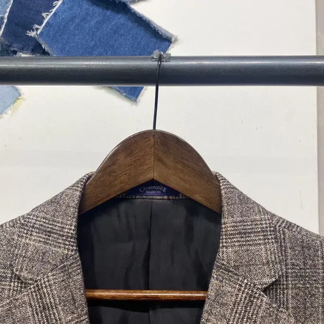 (110) 캠브리지멤버스 캐주얼 체크 울 블레이저 자켓 상품이미지2