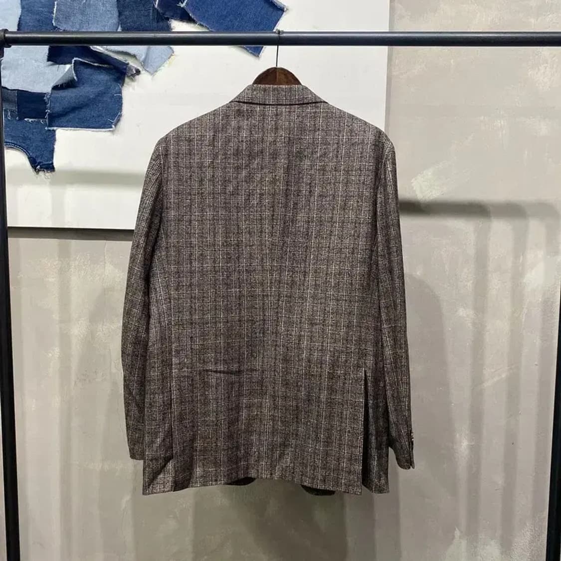 (110) 캠브리지멤버스 캐주얼 체크 울 블레이저 자켓 상품이미지4