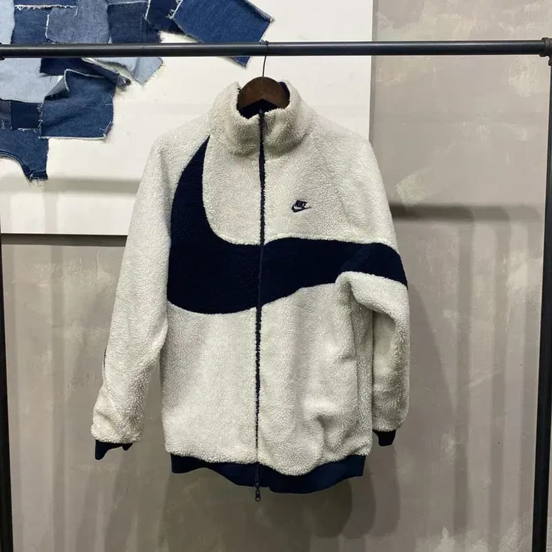 (105) 나이키 스트릿 양면 리버시블 바람막이 후리스 자켓 상품이미지1