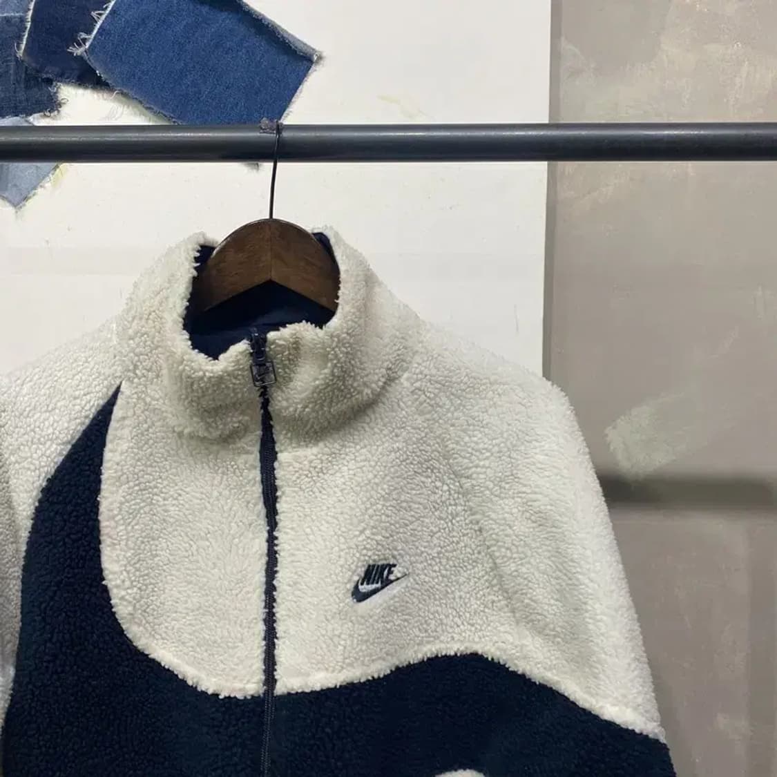 (105) 나이키 스트릿 양면 리버시블 바람막이 후리스 자켓 상품이미지2
