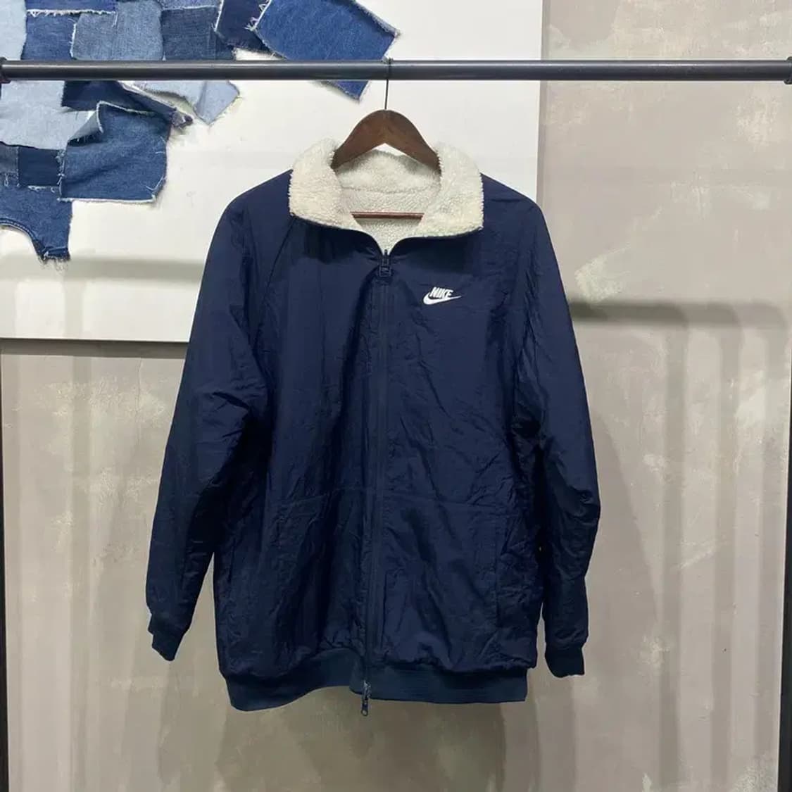 (105) 나이키 스트릿 양면 리버시블 바람막이 후리스 자켓 상품이미지5