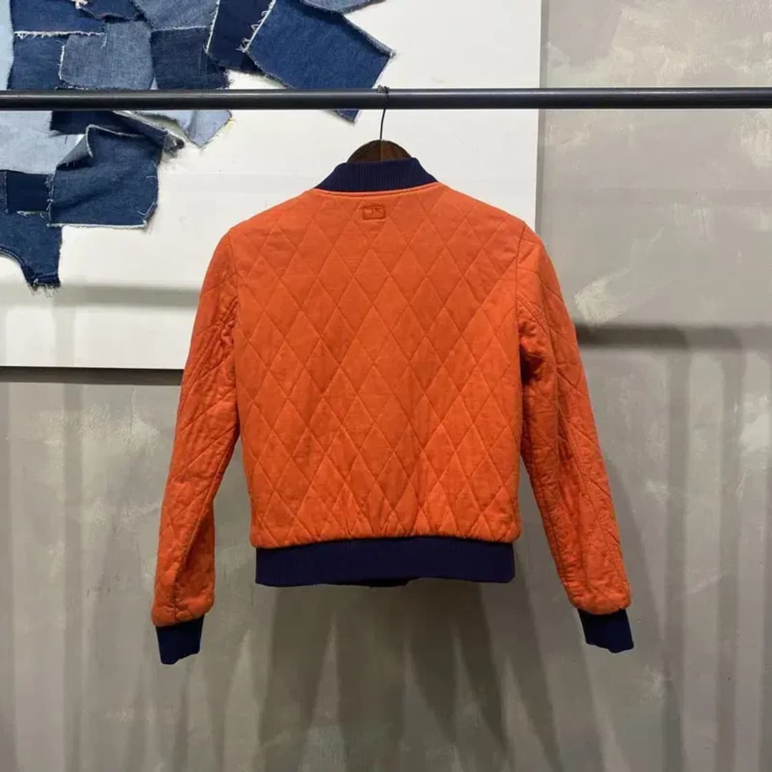 (90) MLB 클리브랜드 여성 양면 리버시블 경량패딩 블루종 자켓 상품이미지4