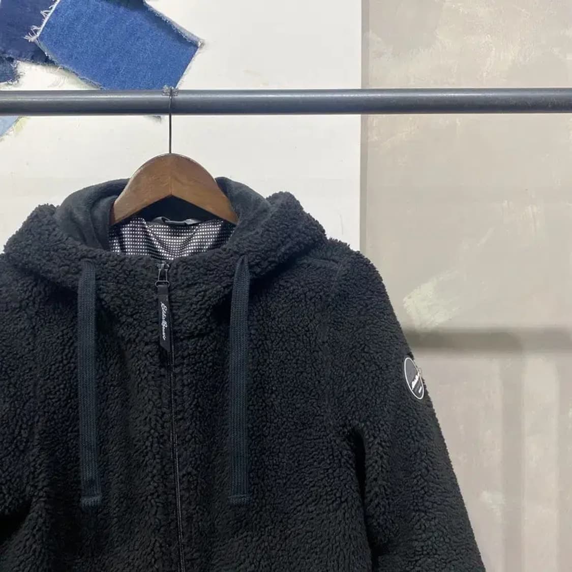 (100) 에디바우어 캐주얼 뽀글이 후리스 자켓 상품이미지4