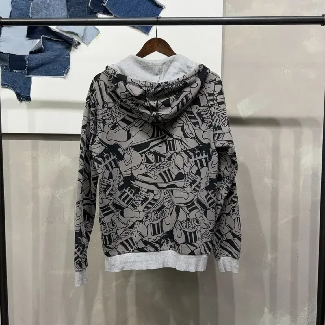 (100) 아디다스 스트릿 프린팅 기모 후드집업 자켓 상품이미지4