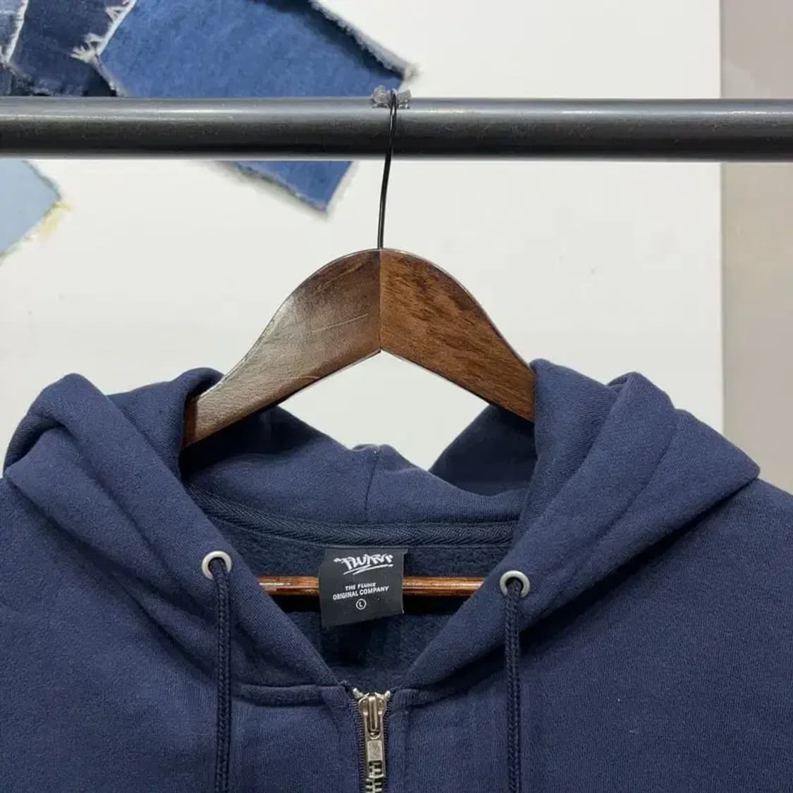 (105) 포에버21 여성 캐주얼 기모 프린팅 후드집업 자켓 상품이미지2