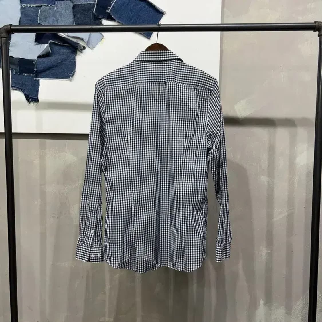 (105) H.M 흐앤므 캐주얼 체크 셔츠 남방 상품이미지4