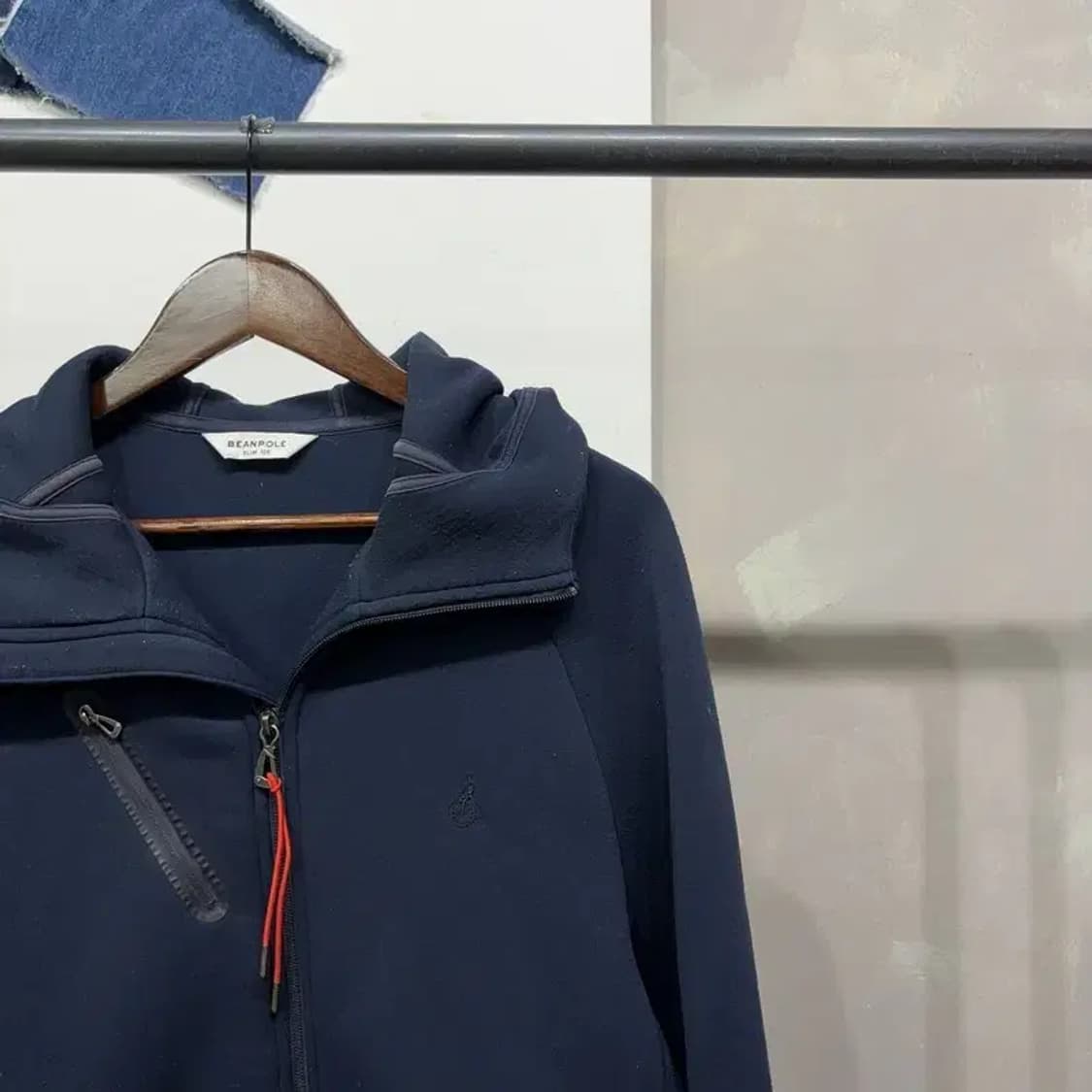 (105) 빈폴 캐주얼 네오프렌 슬림핏 후드집업 자켓 상품이미지3
