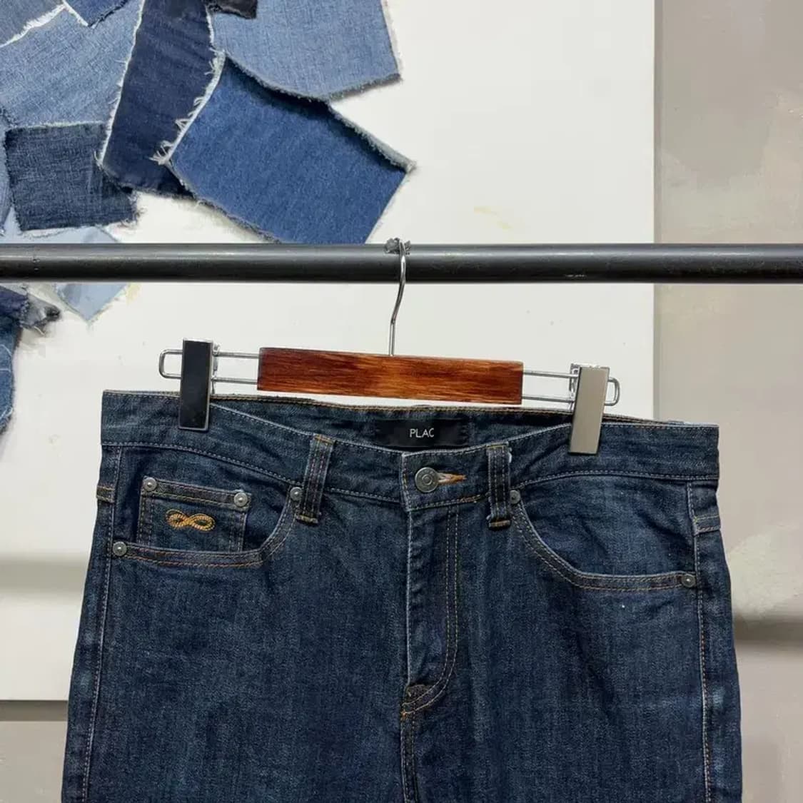 (34인치) 플랙진 캐주얼 진청바지 데님팬츠 상품이미지2