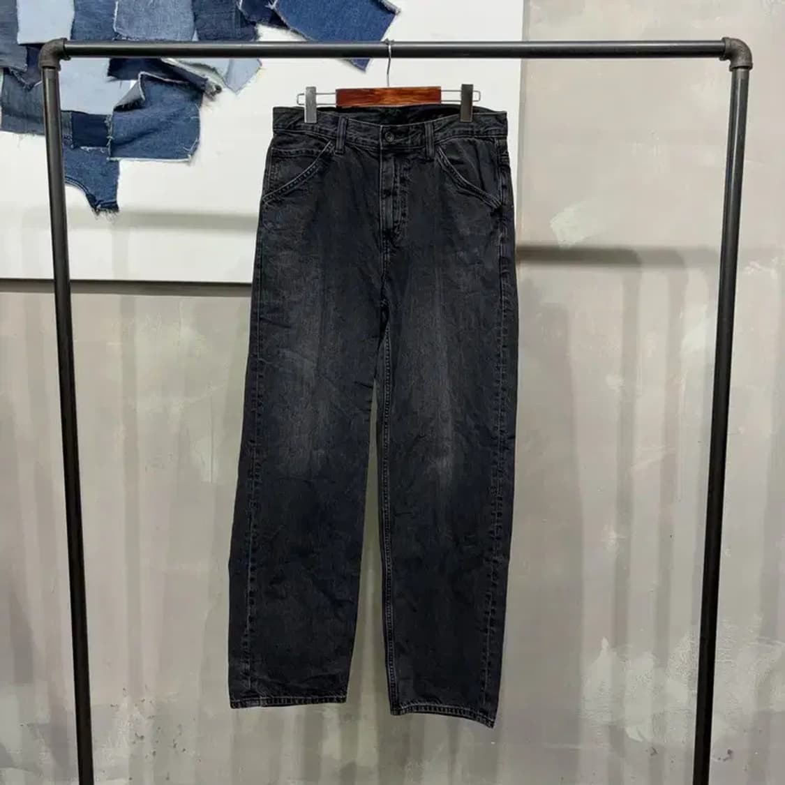 (30인치) 유니클로 캐주얼 워싱 흑청바지 데님팬츠 상품이미지1