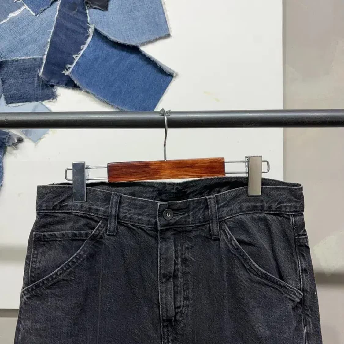 (30인치) 유니클로 캐주얼 워싱 흑청바지 데님팬츠 상품이미지2