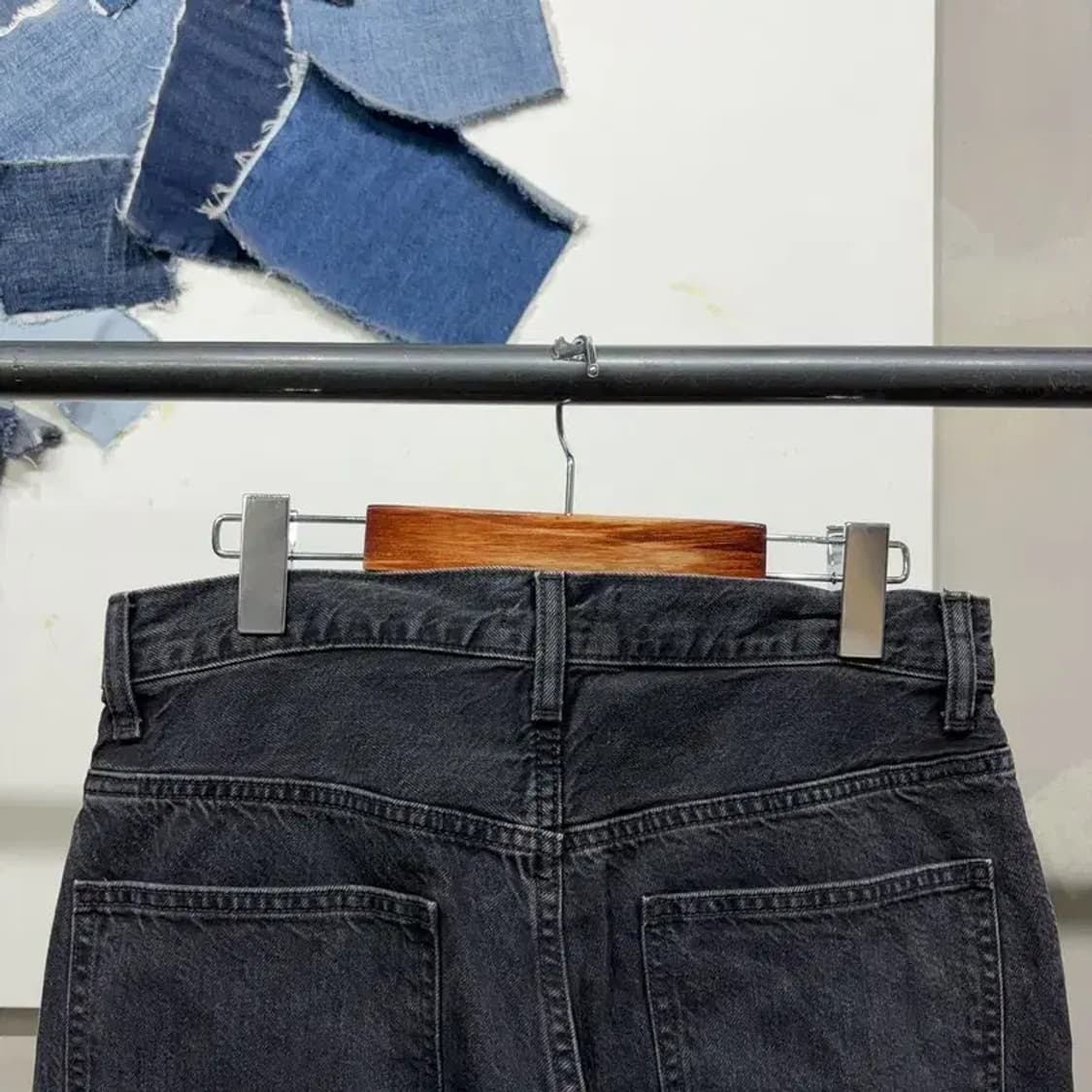 (30인치) 유니클로 캐주얼 워싱 흑청바지 데님팬츠 상품이미지4