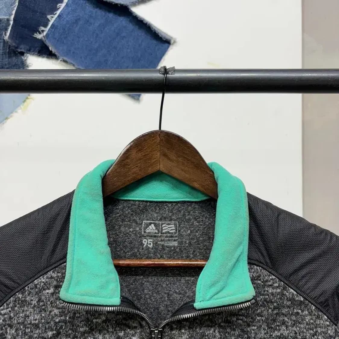 (95) 아디다스 골프 스포츠 자수 집업 자켓 상품이미지2