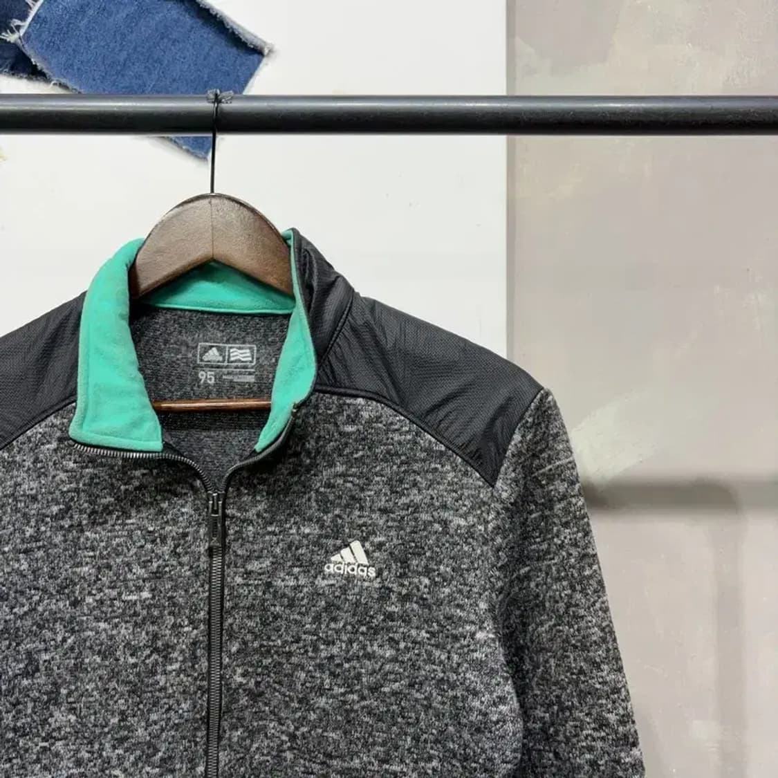 (95) 아디다스 골프 스포츠 자수 집업 자켓 상품이미지3