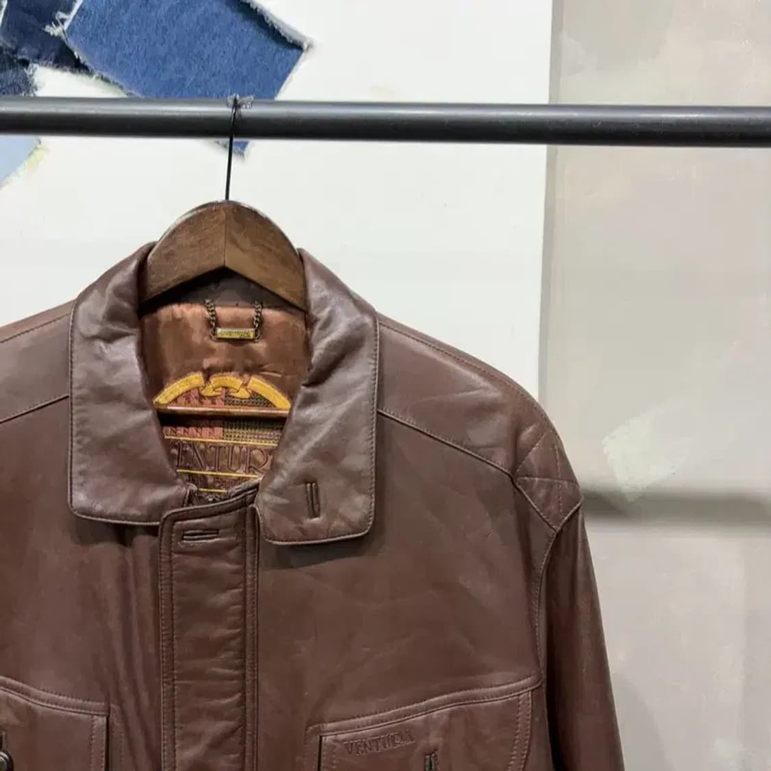 (105) VENTURA 빈티지 양가죽 A2 래더자켓 상품이미지3