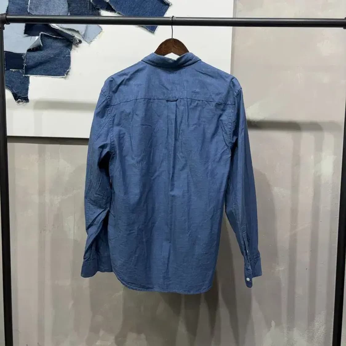 (105) 지오다노 캐주얼 데님 셔츠 청남방 상품이미지4