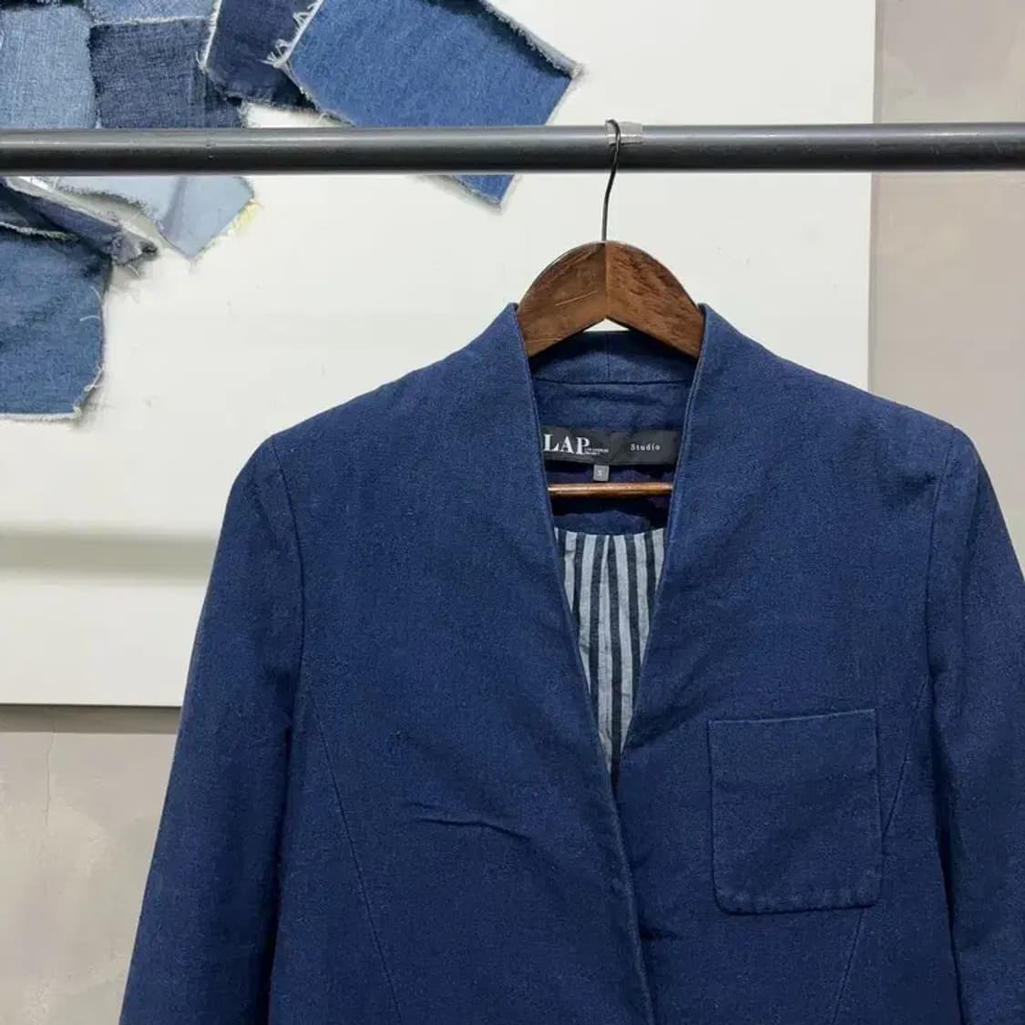 (90) 랩 LAP 여성 캐주얼 원버튼 블레이저 자켓 상품이미지3