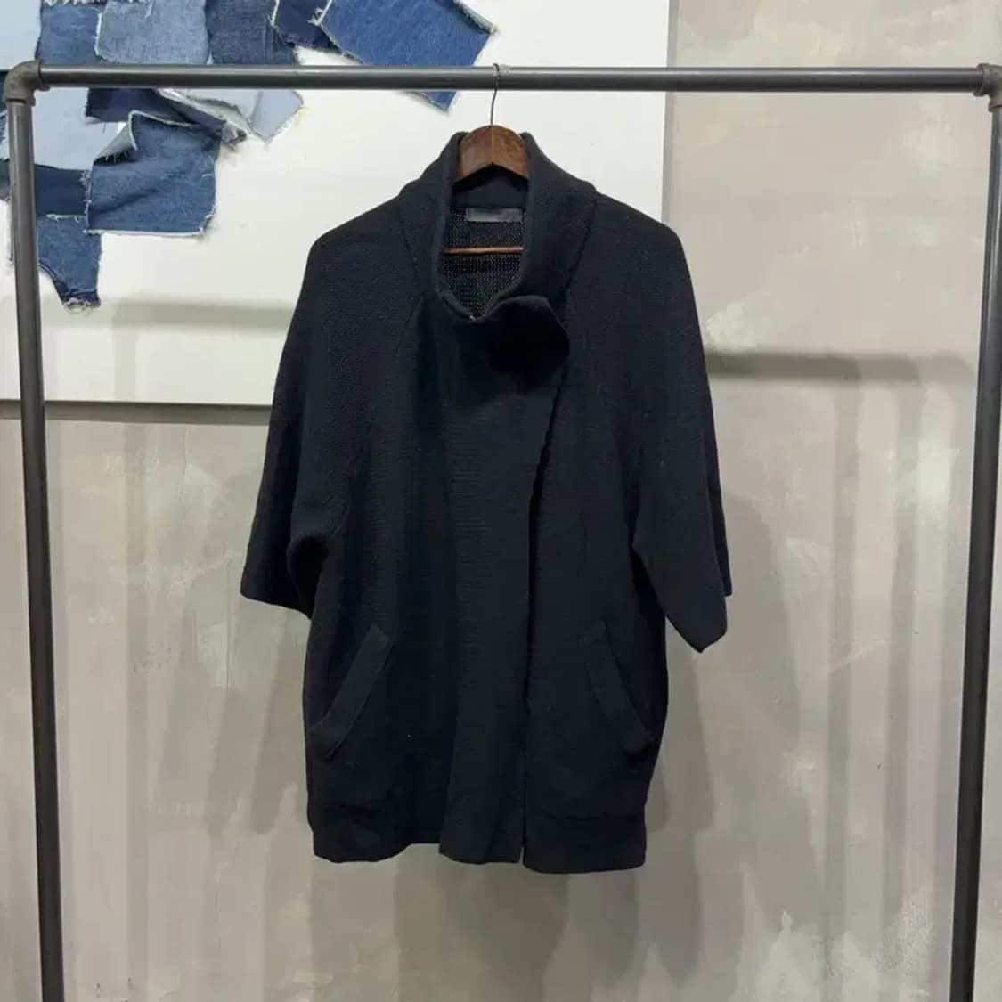 (90) 데코 DECO 여성 가오리핏 7부 니트 하이넥 코트 상품이미지1