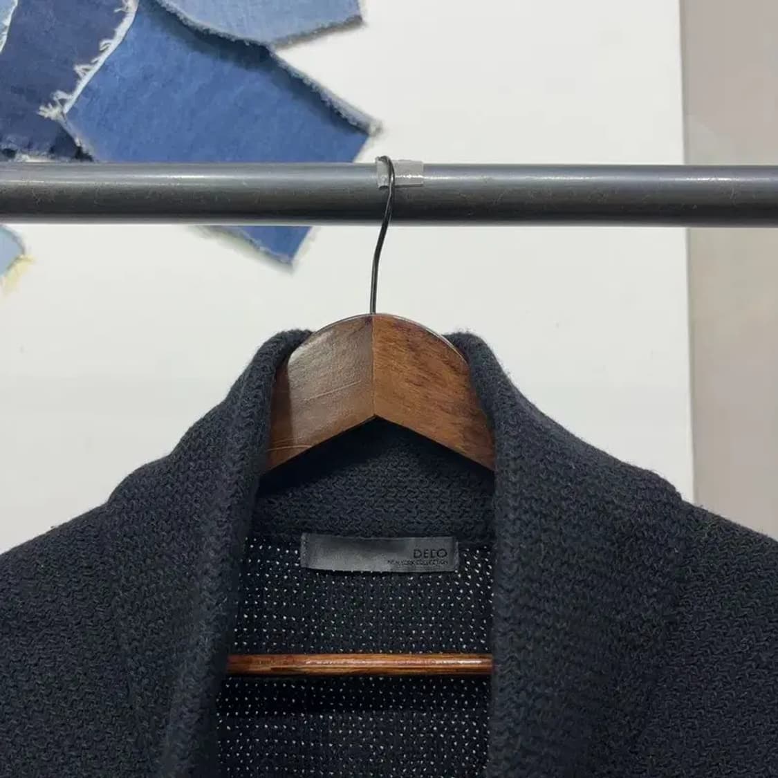 (90) 데코 DECO 여성 가오리핏 7부 니트 하이넥 코트 상품이미지2