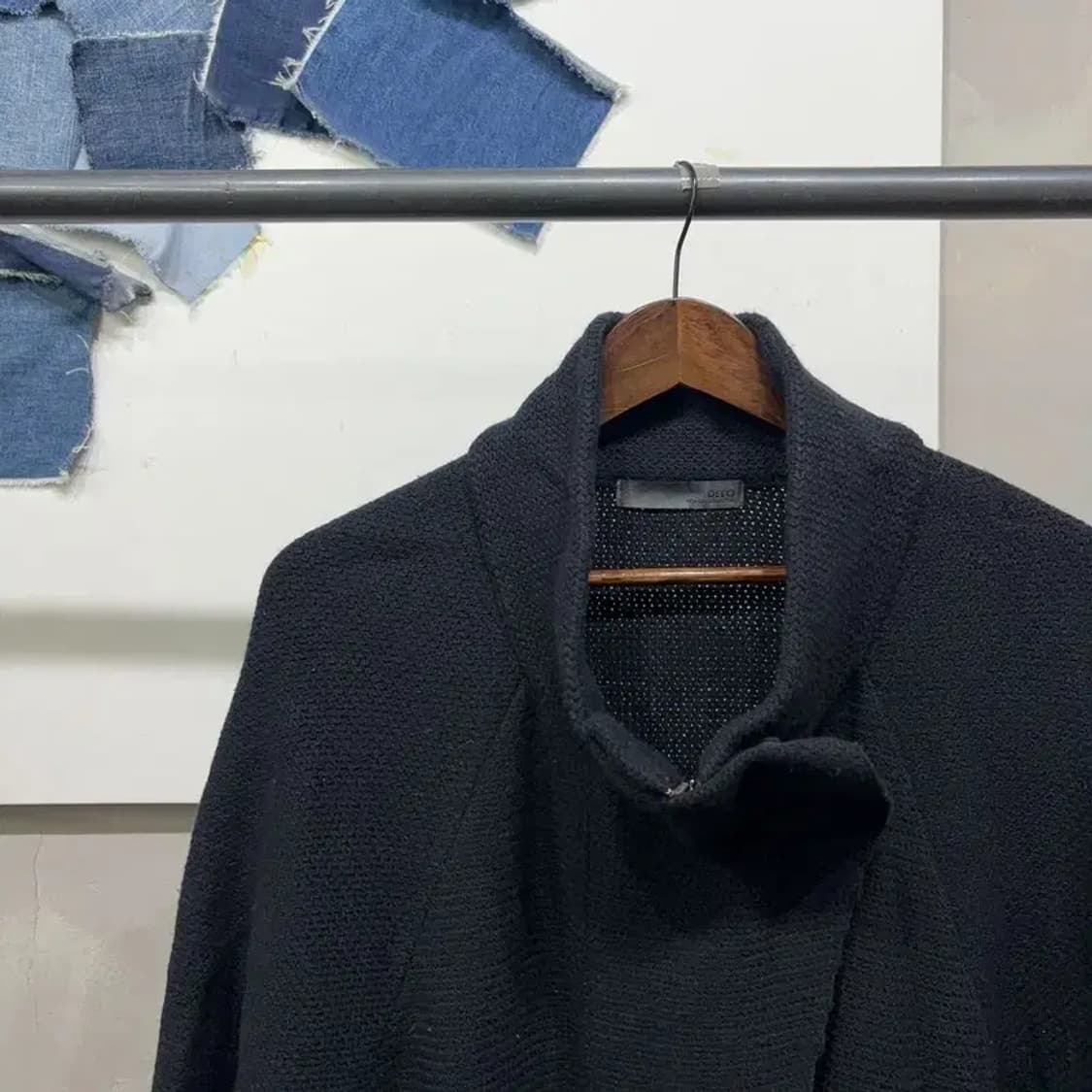 (90) 데코 DECO 여성 가오리핏 7부 니트 하이넥 코트 상품이미지3
