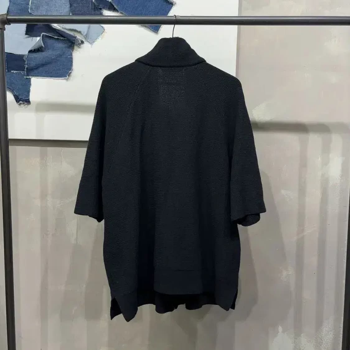 (90) 데코 DECO 여성 가오리핏 7부 니트 하이넥 코트 상품이미지4