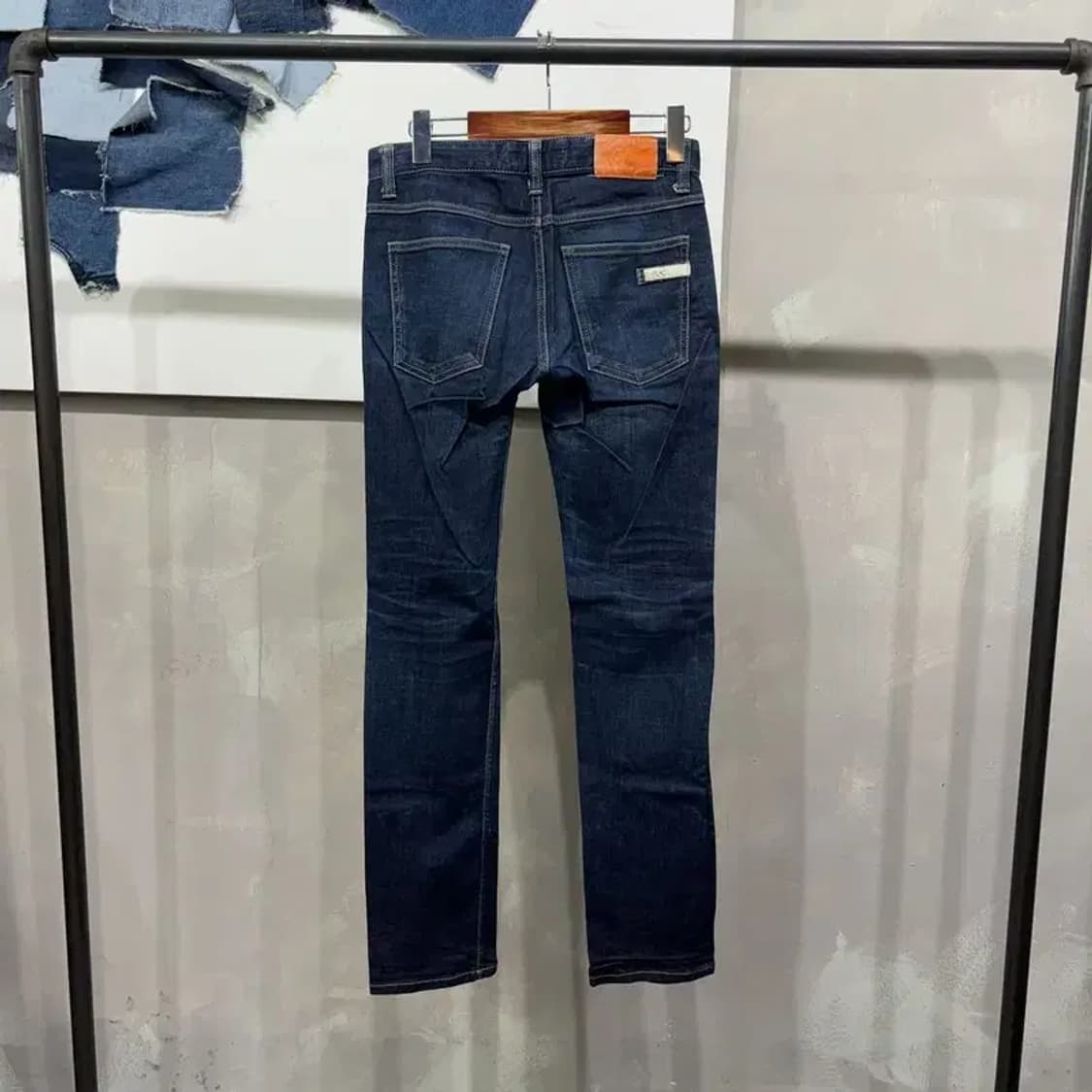 (29인치) 플랙진 캐주얼 스판 진청바지 데님팬츠 상품이미지3