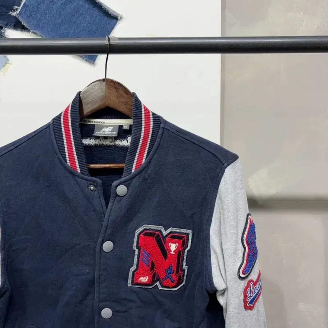 (85) 뉴발란스 여성 캐주얼 기모 야구잠바 바시티자켓 상품이미지3
