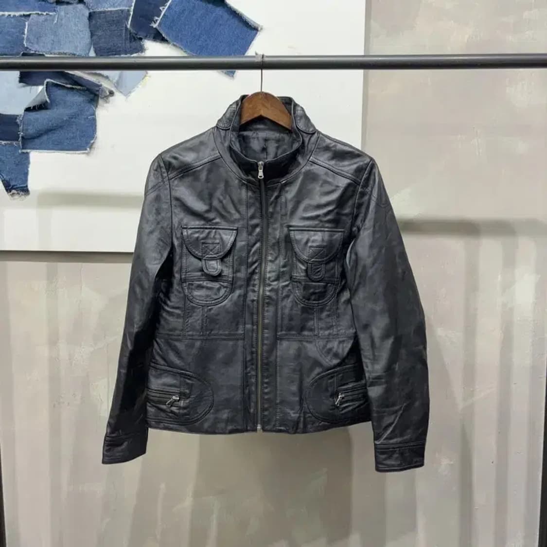(77) 빈티지 여성 양가죽 라이더자켓 상품이미지1