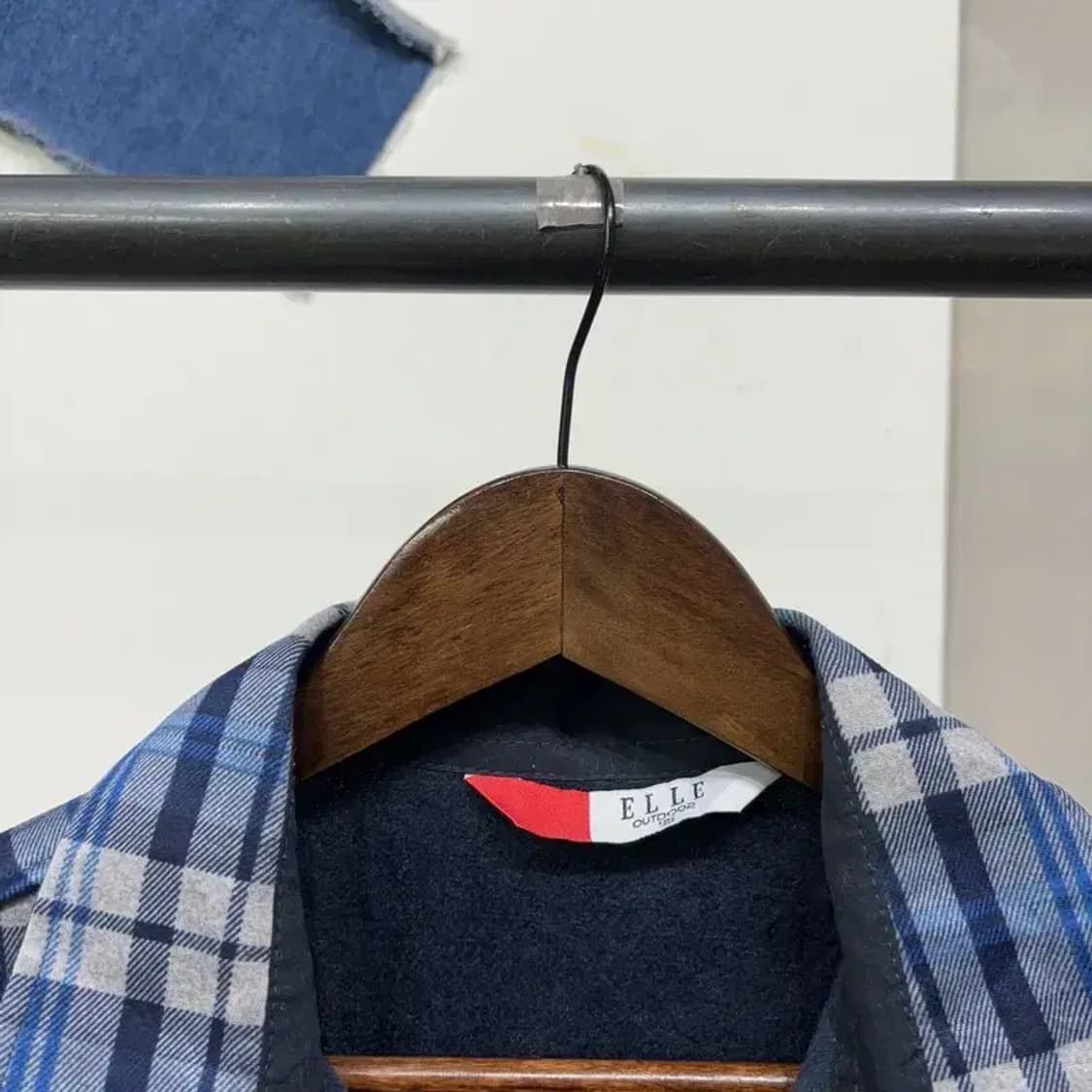 (95) 엘르 아웃도어 기모 체크셔츠 남방 상품이미지2