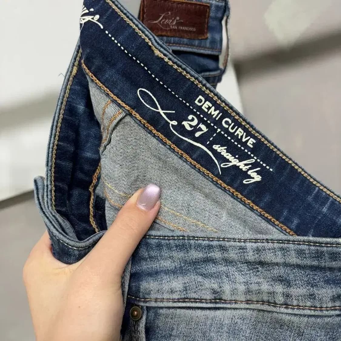 (27인치) 리바이스 여성 데미커브 스판 데님팬츠 청바지 상품이미지5