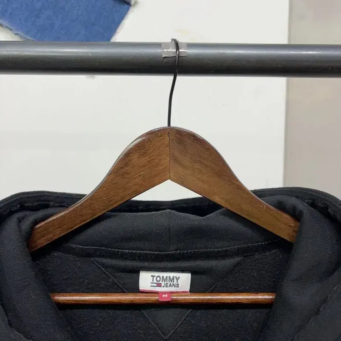 (105) 타미힐피거 캐주얼 기모 롱후드티 상품이미지2