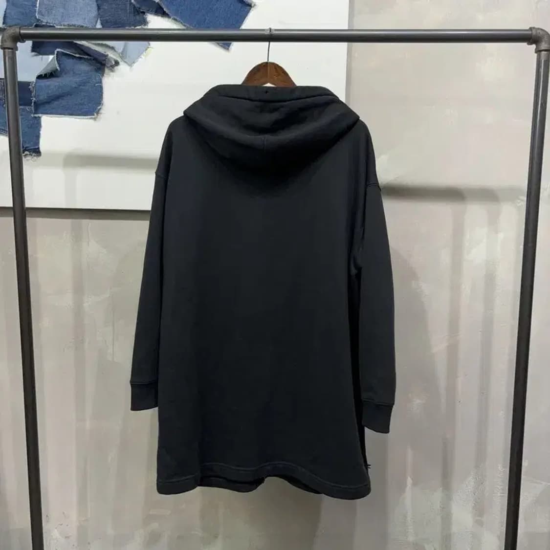 (105) 타미힐피거 캐주얼 기모 롱후드티 상품이미지4