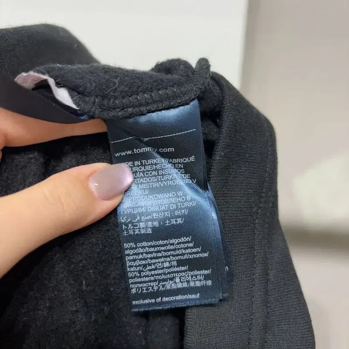 (105) 타미힐피거 캐주얼 기모 롱후드티 상품이미지5