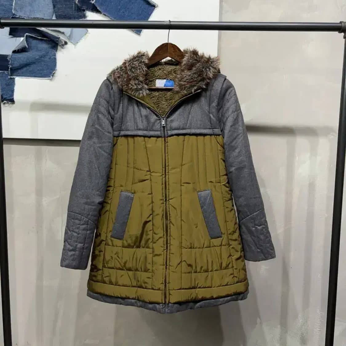 (95) 베스띠벨리 여성 캐주얼 하프 패딩 코트 상품이미지1