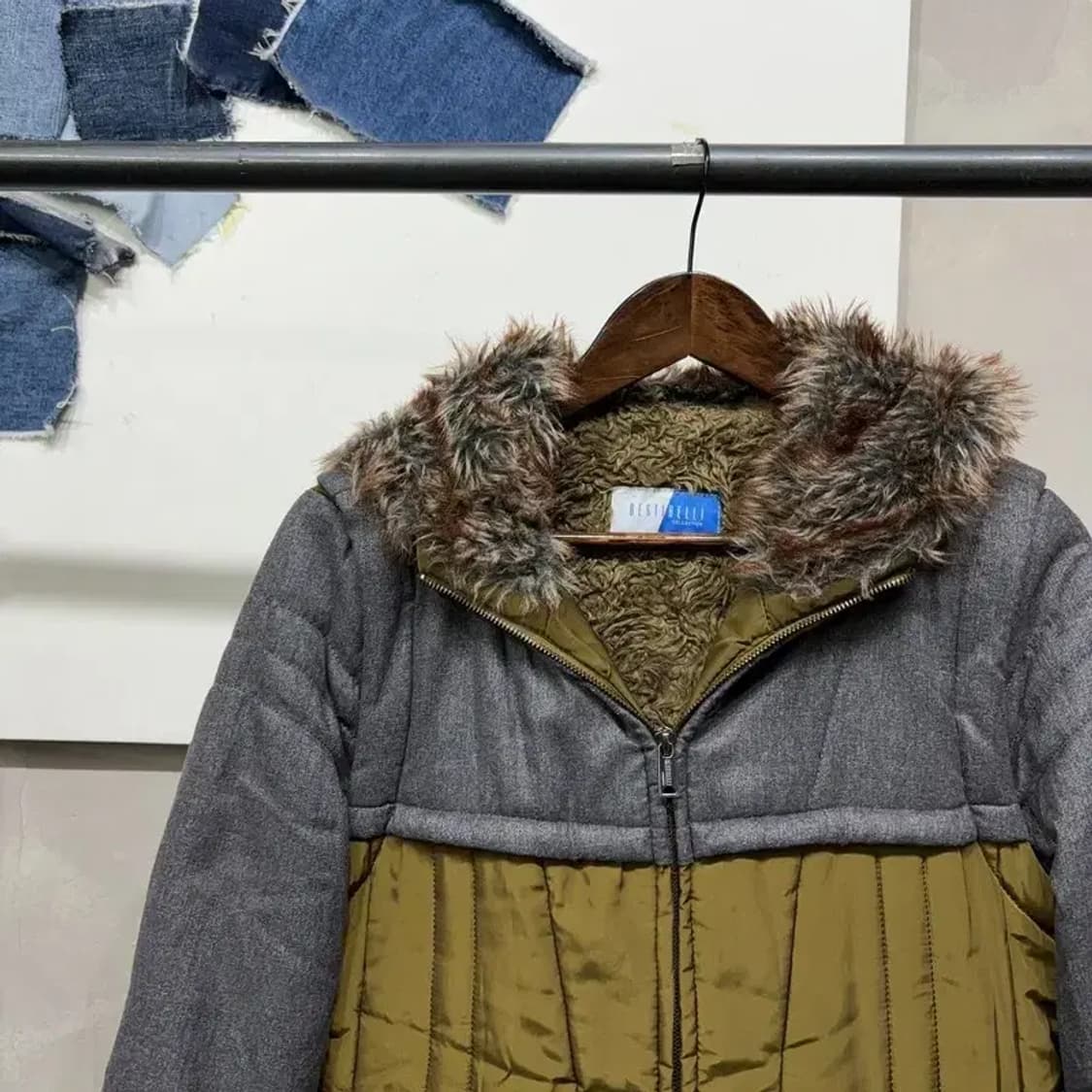 (95) 베스띠벨리 여성 캐주얼 하프 패딩 코트 상품이미지3