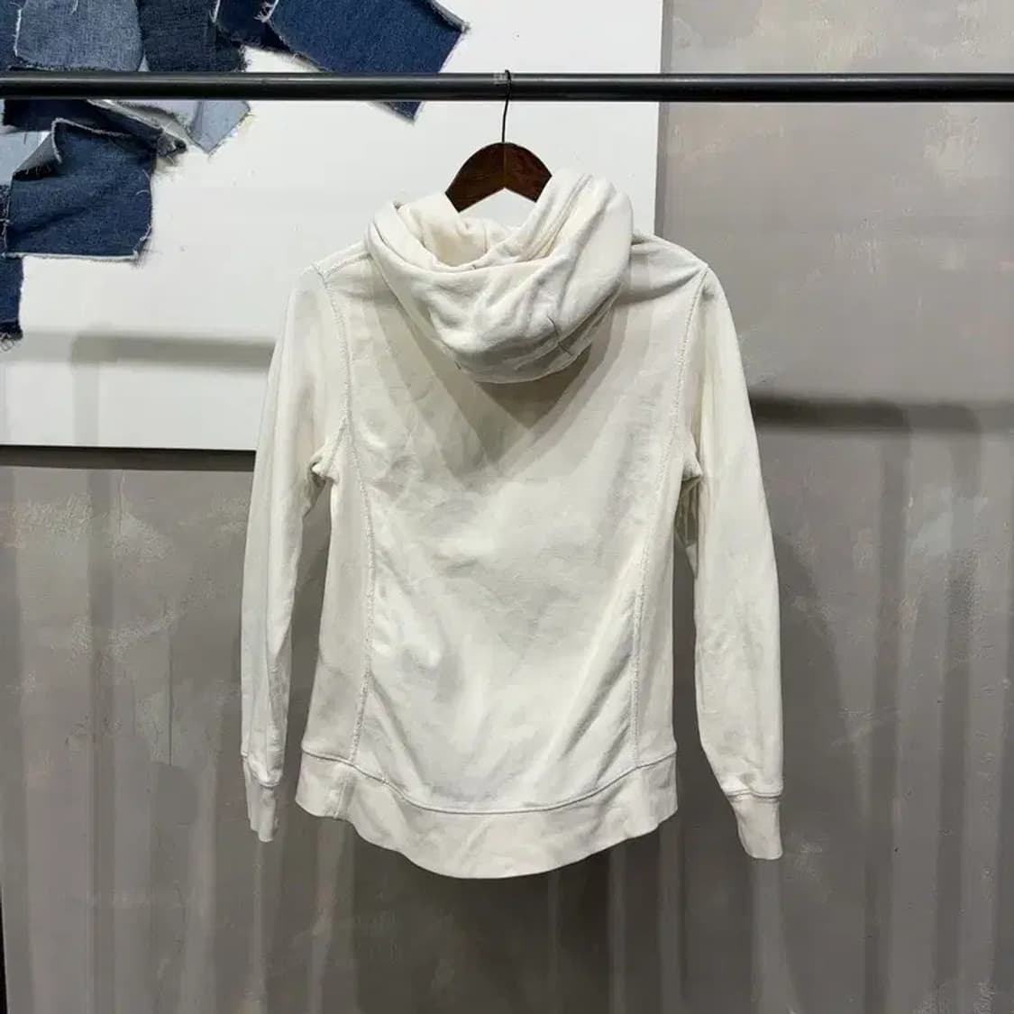 (90) GAP 갭 여성 기모 자수 기모 후드티 상품이미지4