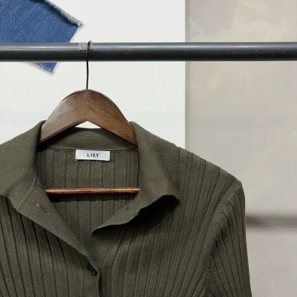 (90) 리스트 LIST 여성 골지 니트 가디건 상품이미지3