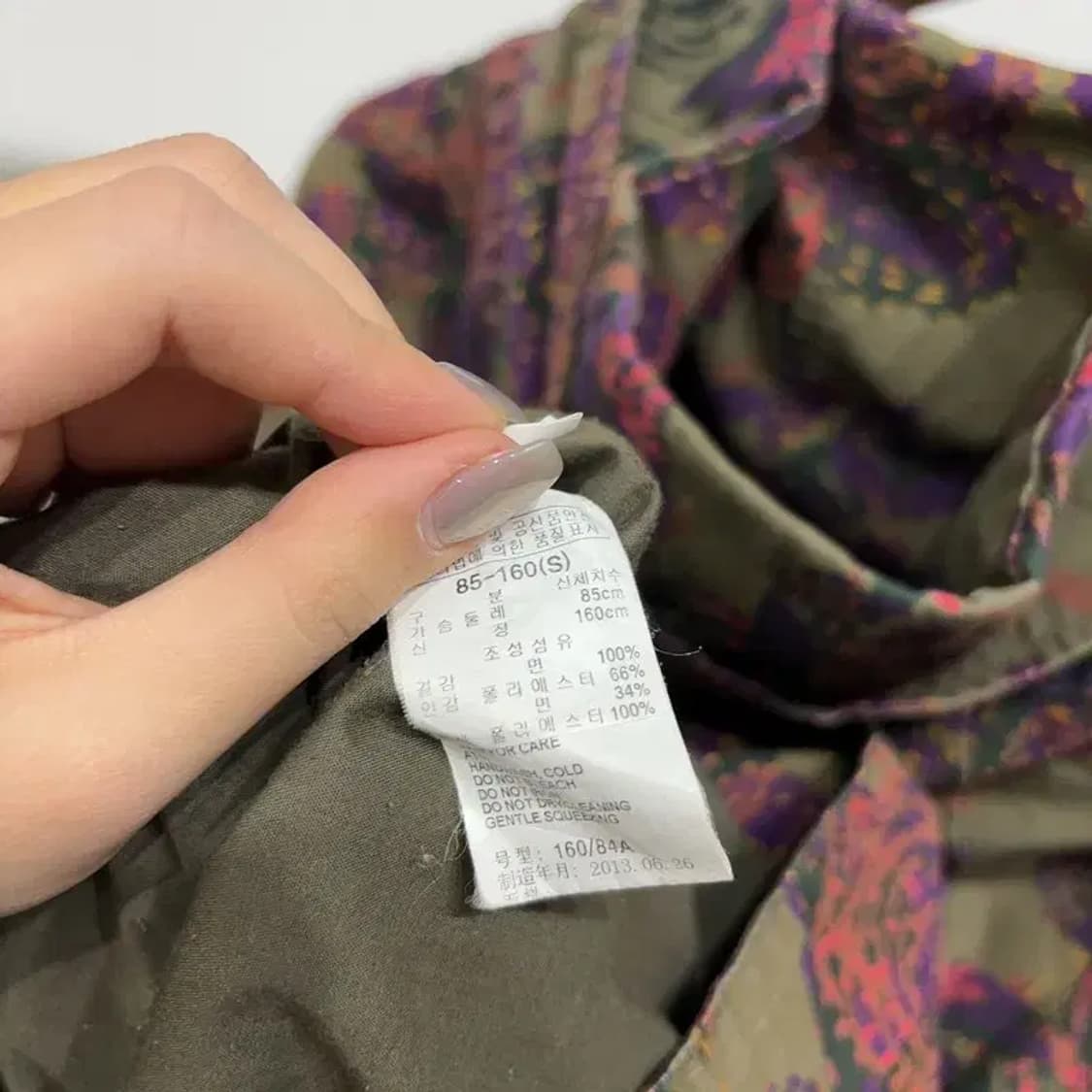 (85) 써스데이아일랜드 여성 플라워패턴 후드 야상 자켓 상품이미지6