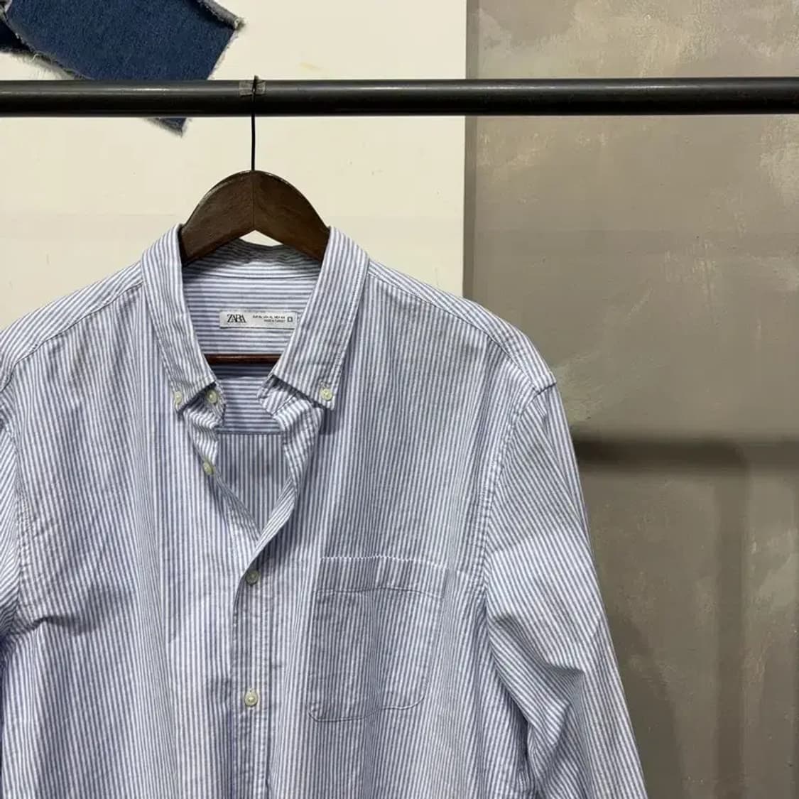 (110) 자라 ZARA 캐주얼 스트라이프 남방 셔츠 상품이미지3