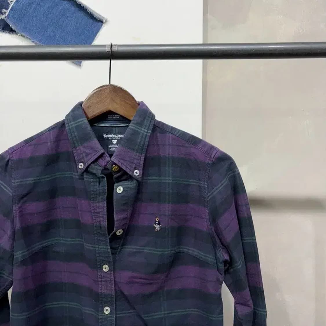 (80) 티니위니 여성 캐주얼 체크 셔츠 남방 상품이미지3