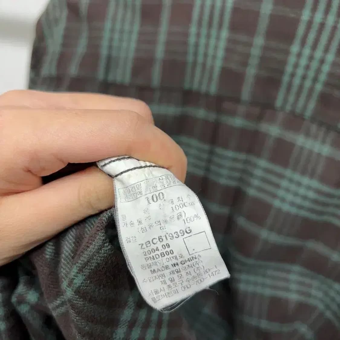 (105) 빈폴 캐주얼 클래식 체크 셔츠 남방 상품이미지5