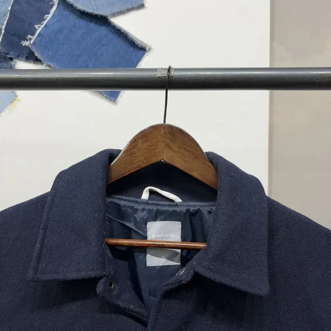 (105) 에잇세컨즈 스트릿 모직 바시티 야구잠바 자켓 상품이미지2