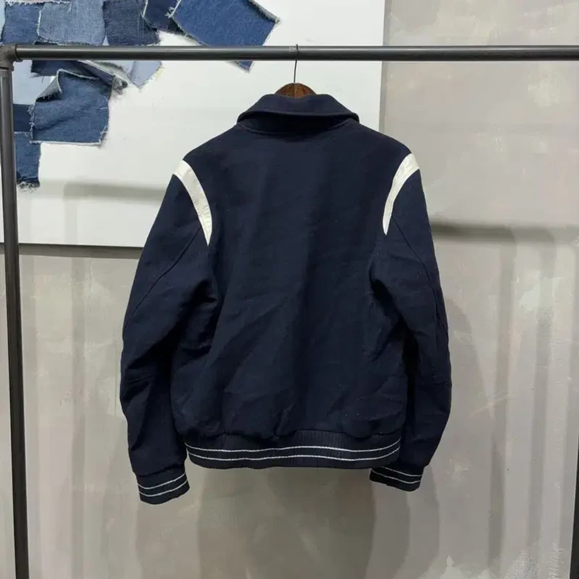 (105) 에잇세컨즈 스트릿 모직 바시티 야구잠바 자켓 상품이미지4