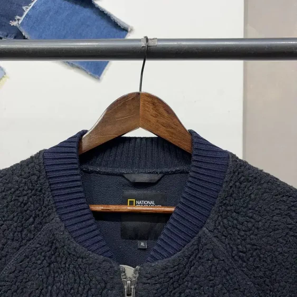 (105) 내셔널지오그래픽 캐주얼 양털 뽀글이 와펜 자켓 상품이미지2