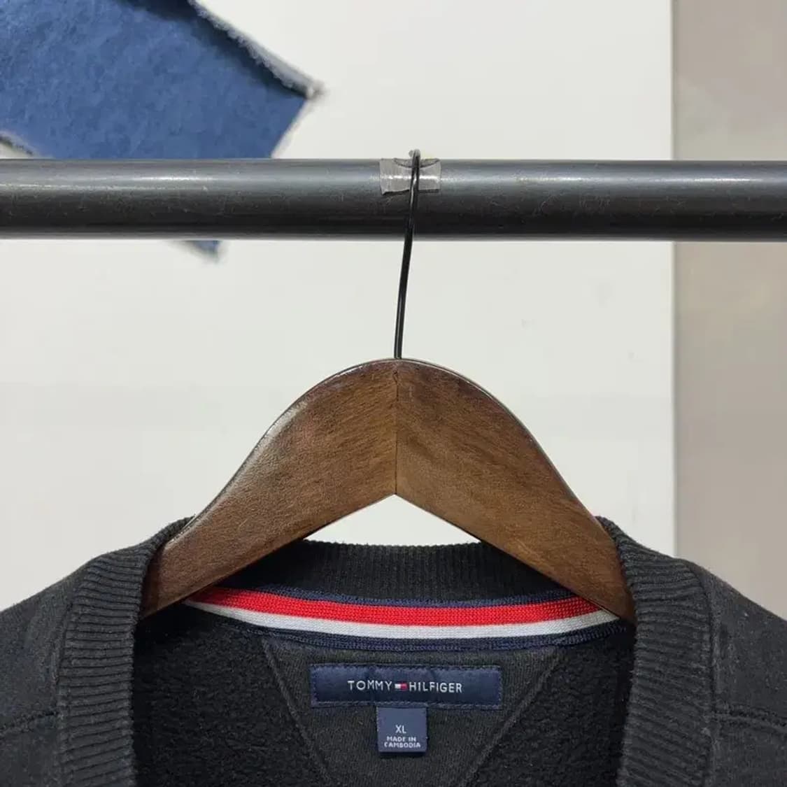 (110) 타미힐피거 캐주얼 기모 맨투맨 긴팔티 상품이미지2