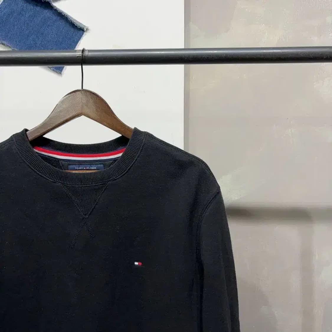 (110) 타미힐피거 캐주얼 기모 맨투맨 긴팔티 상품이미지3