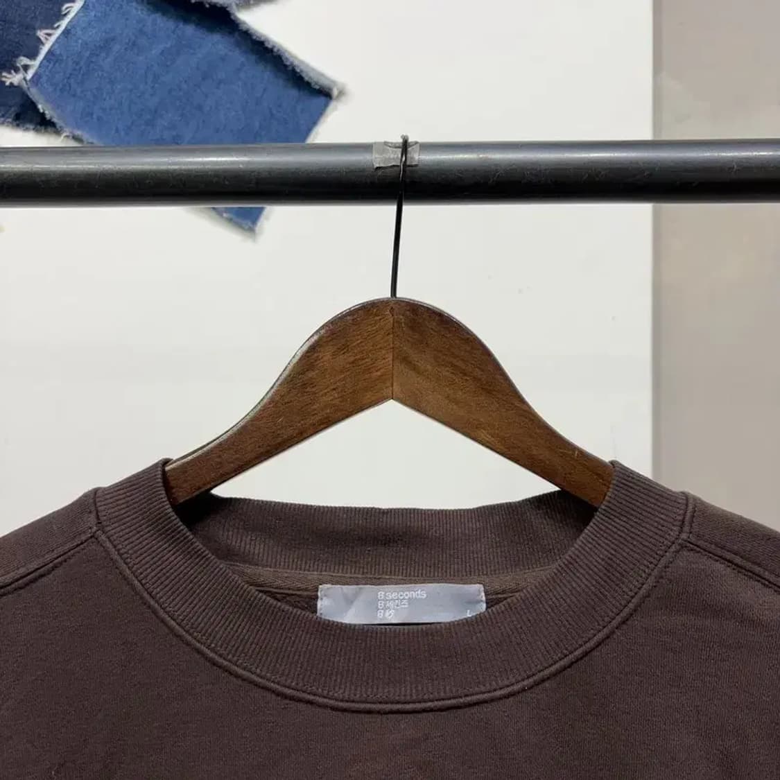 (100) 에잇세컨즈 캐주얼 무지 맨투맨 긴팔티 상품이미지2